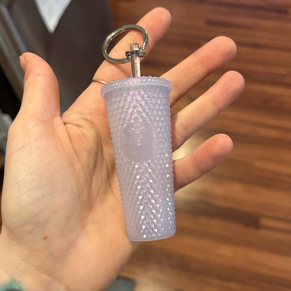Starbucks icy studded keychain